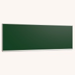 Wandtafel Stahlemaille grün, 300x100 cm, mit durchgehender Ablage, 